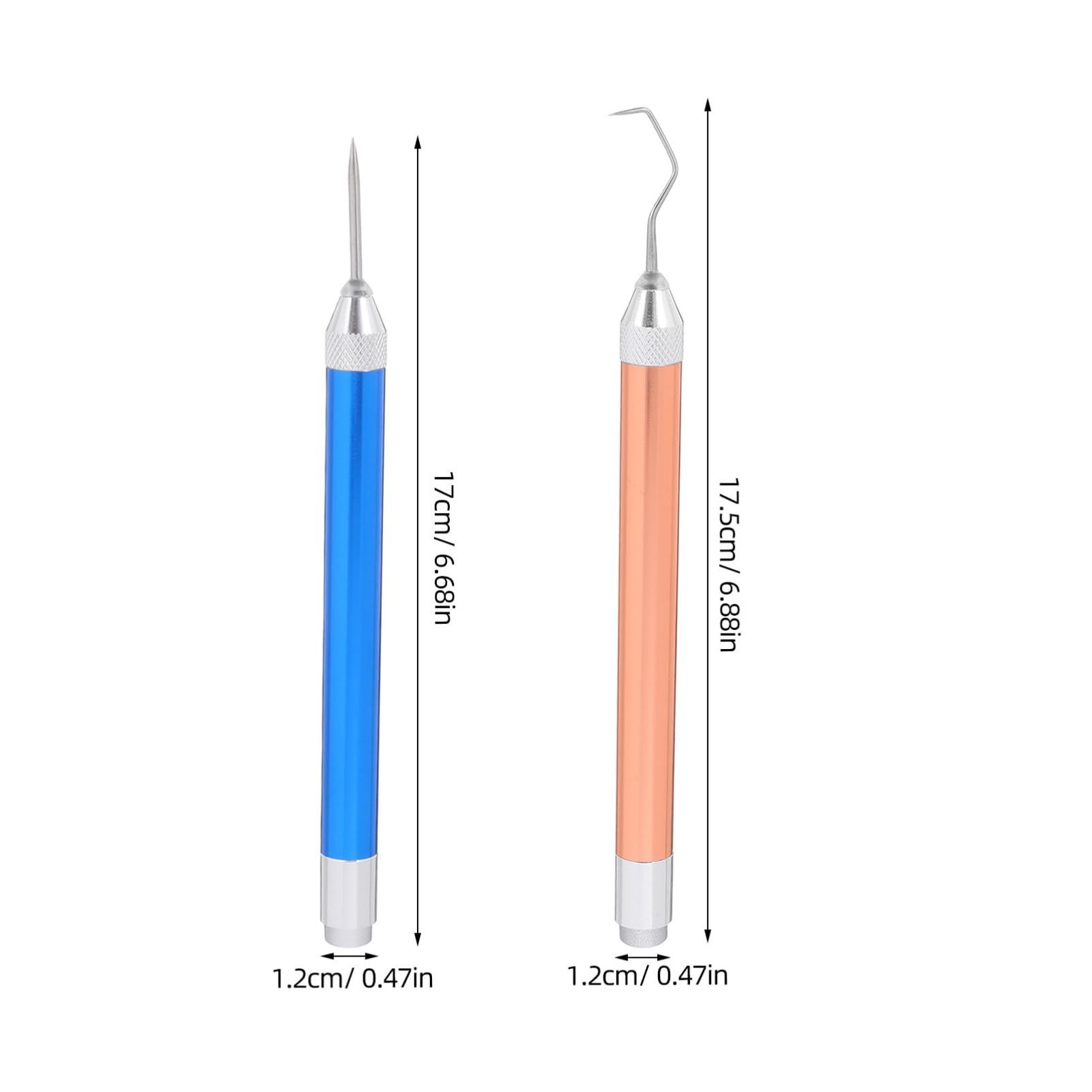 SEWACC 4 Pcs Vinyl Weeding Tools with Light Lighted Craft Weeding Hook Pen Pin Pen Weeding Tools Vinyl Remover Tools for Silhouettes Cutting DIY Crafting