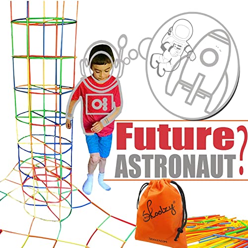 Skoolzy Peg Board Toddler Stacking Toys - Stem Toys Connecting Straws Building Kits #TOP6