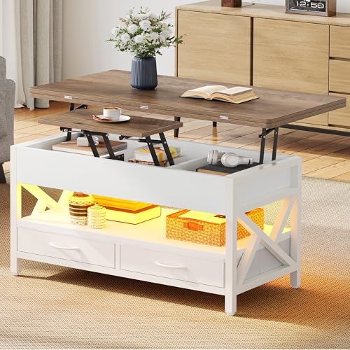 Variante de YITAHOME mesa centro elevable y extensible 90x50x51,5 cm