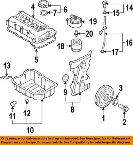 Hyundai 21510-2G500 Engine Oil Pan Assembly