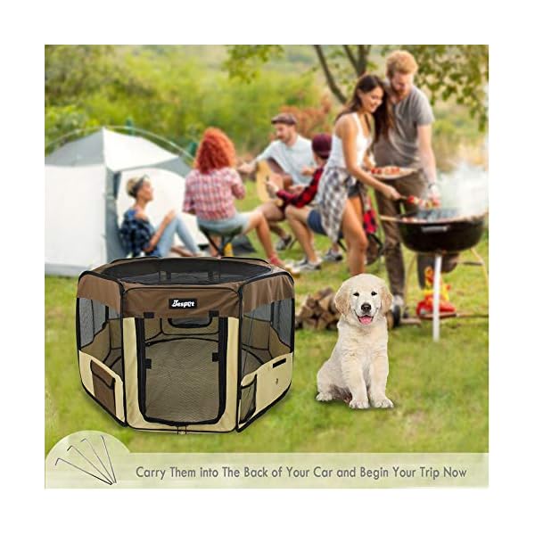 Portable Soft Dog Exercise Playpen