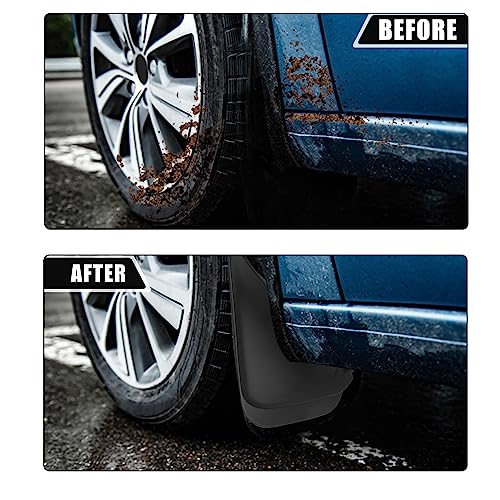 Image of ACROPIX Front and Rear Mud Flaps Splash Guards Fit for Toyota Corolla Sedan 1993-1997 - Pack of 4 Black