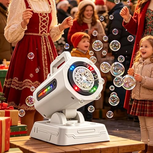 Machine à bulles automatique télécommandée sur piles pour extérieur