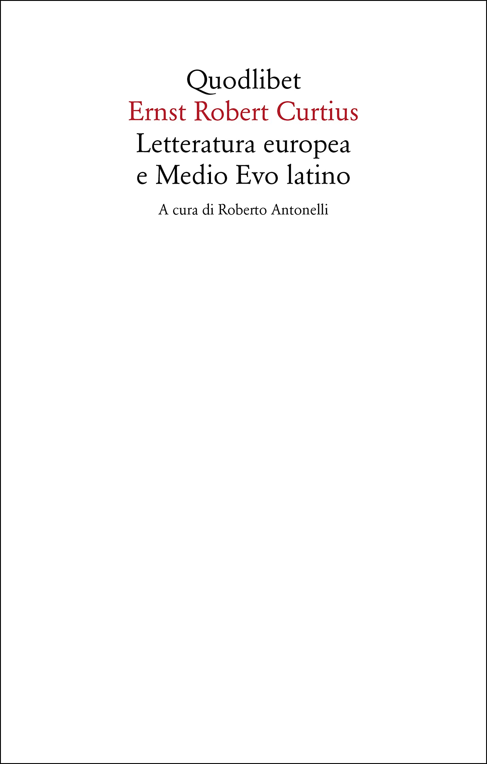 Letteratura Europea E Medio Evo Latino - 4
