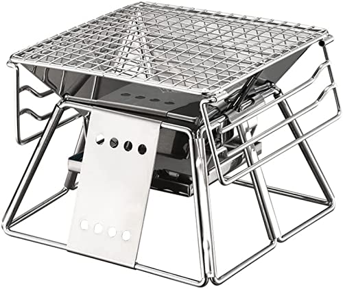 Barbecue en acier inoxydable avec surface pliante antiadhésive durable