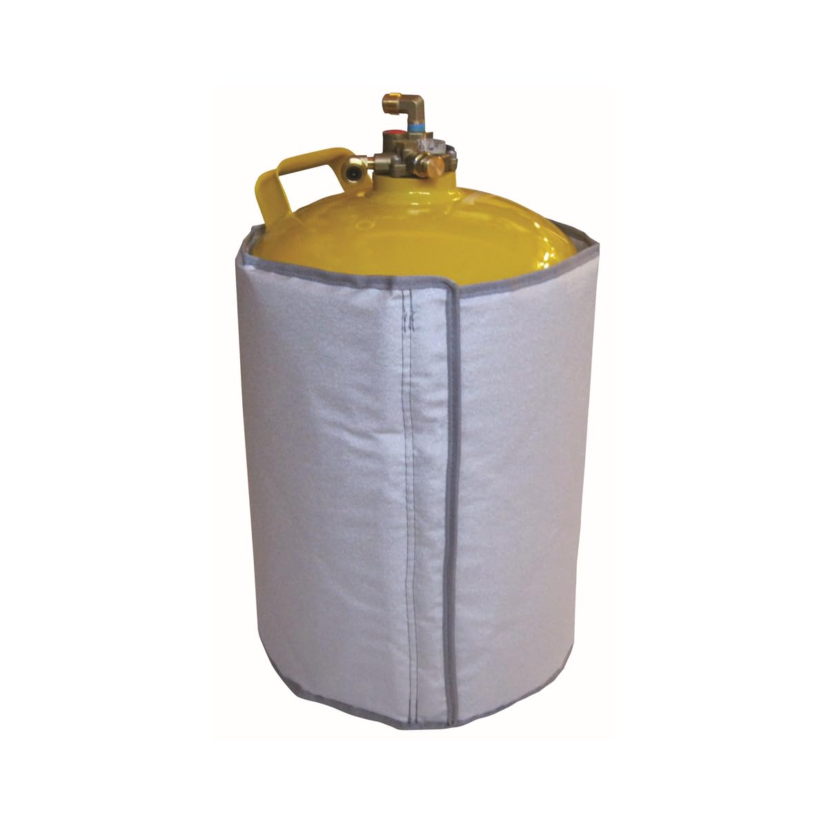 Gaslow - Pack de botella recargable de 11 kg + lira + caja de transferencia negra + adaptador de carga Europa + manta aislante