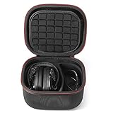 RAIACE Hard Travel Carrying Case for Howard Leight Honeywell Impact Sport Sound Amplification Electronic Shooting Earmuff and Genesis Sharp-Shooter Shooting Glasses. (Case Only!)-Black