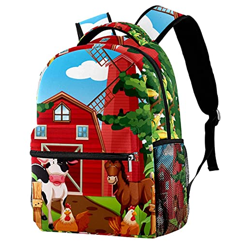 Sac à dos animaux de la ferme pour le campus et les loisirs des filles et garçons