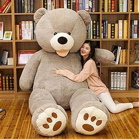 Amazon Co Jp Nova ぬいぐるみ 特大 くま クマ 熊 テディベア 抱き枕 クッション かわいい だきまくら お祝い プレゼント グレー 200cm おもちゃ