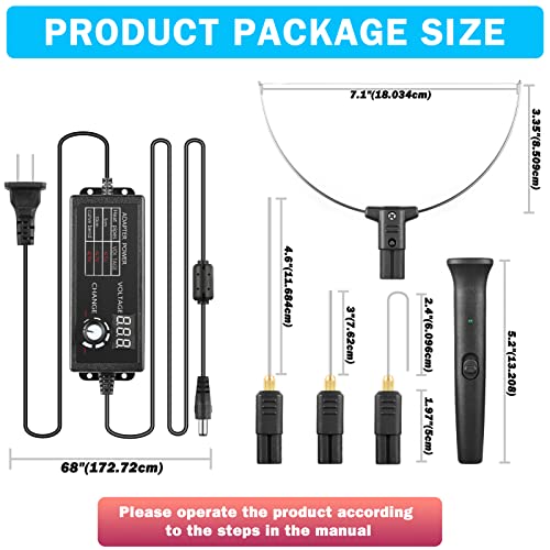 Aolloa Hot Foam Cutter, 4 In 1 Foam Cutter Set With 240V / 18W Digital Voltage Controller, Hot Cutting Set ,Electric Cutting Machine Pen Tools Kit Wire, Mark Pen, For Polyethylene Styrofoam Carving #TOP1
