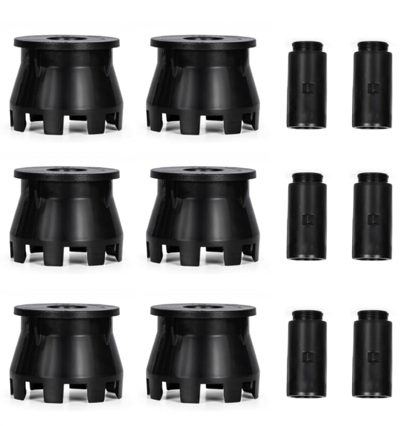 Kap-It Pop-Up Sprinkler Riser Extension – 1.5 Inch Height, No-Dig 2-Pack