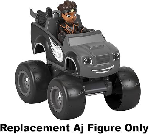 Miniatura 5 de Figura de repuesto Aj para Fisher-Price Nickelodeon Blaze y The Monster Machines Ninja Blaze y AJ - GYD18, negro, naranja, blanco