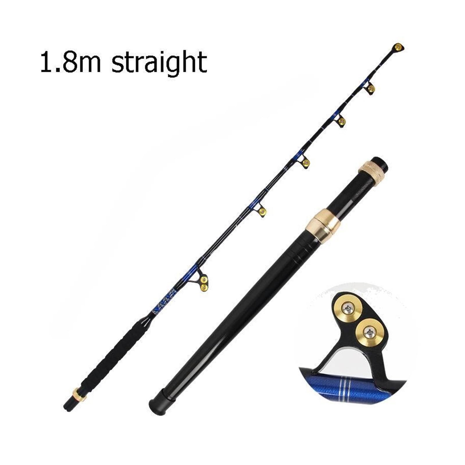 Generico Canna da Pesca for alla traina d'altura Diritta 1,5 m, 65, 8, 95, Diametro Punta di carico Sicuro. 7-10, mm