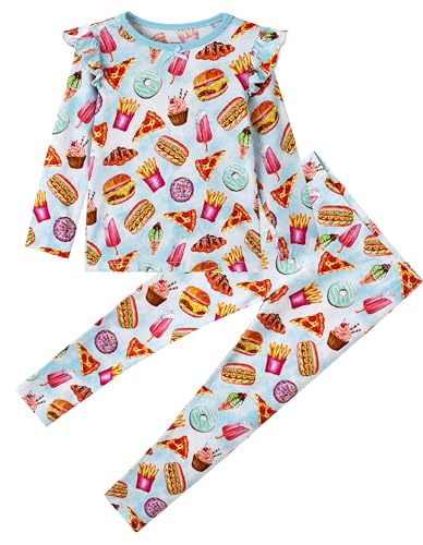 Image of Toddler Girl Pajama Set Infant Girls Long Sleeve Tops Leggings Clothes Sets 2 Piece Outfits 6M-6Y