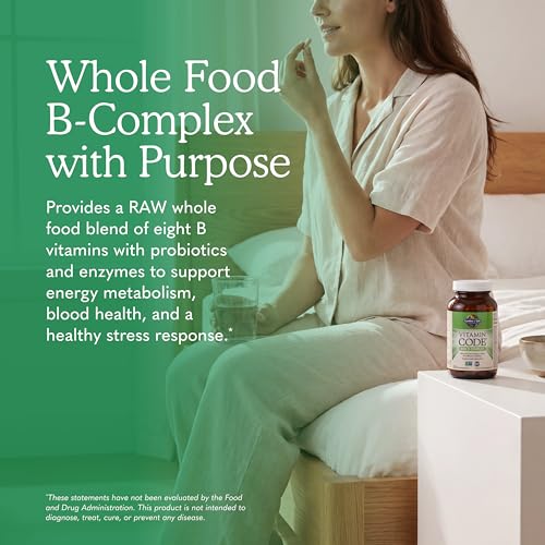 Image of Garden of Life Vitamin B Complex, 120 Vegan Capsules, High Potency Vitamins for Energy & Metabolism with B6, Folate & B12 as Methylcobalamin plus Probiotics