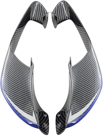Motorcycle Winglet for R1 R1M 2020-2025 Front Side Winglets Wings Fairing Downforce Moto Parts ABS Plastic Installed by Bolts Bule Carbon