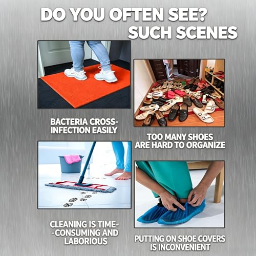 Machine de nettoyage de chaussures avec 3 brosses et tapis à récurer libre-service