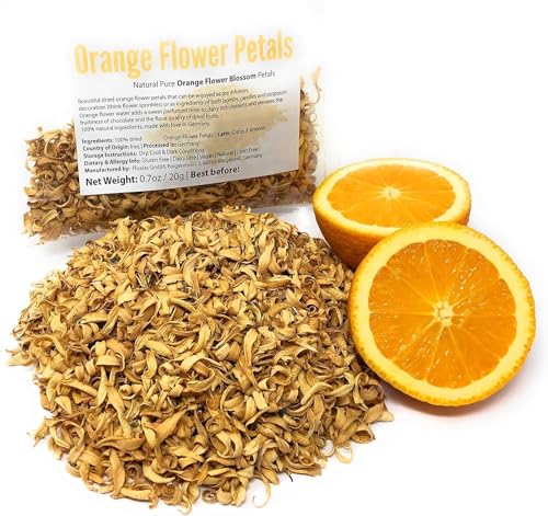 Pure Orange Flower Petals - Beautiful Dried Orange Flower Blossoms