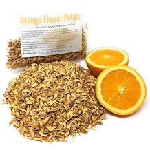 Pure Orange Flower Petals - Beautiful Dried Orange Flower Blossoms that can be enjoyed as tea infusion, infused water or as ingredients of bath bombs, candles and potpourri, decoration, sprinkles