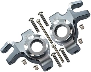 Aluminum Front Knuckle Arms For Axial 1/6 SCX6 Jeep JLU Wrangler AXI05000-12Pc Set Gray Silver
