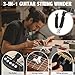 Guitar Maintenance Kit with Guitar Mat & Neck Rest, Luthier Tools with String Winder Action Gauge, Professional Workstation for Electric, Bass & Acoustic, Ideal Gift for Guitarists, DIY Repair & Care