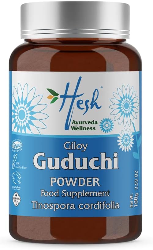Hesh Guduchi/Giloy Tinospora Cordifolia Power 100gms tub, Immune Booster