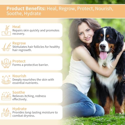 GJYC PET Schnelle Heilung & Haarwiederherstellung Beruhigungsmittel für Hundehaut - 1 oz. Dose