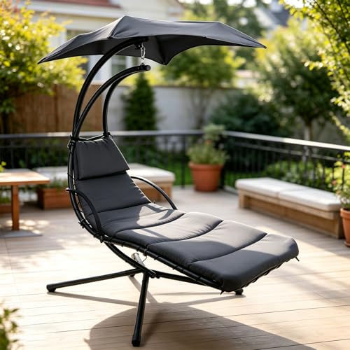 WoRaum Fauteuil Suspendu Exterieur Chaise Longue Suspendu Salon de Jardin et Transat pour Jardin...