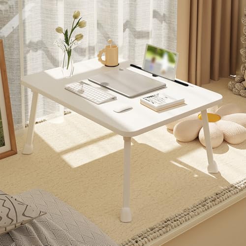 UneMeet ローテーブル 折りたたみテーブル タブレットスタンド ドリンクホルダー付き 座卓 幅70cm*奥行40cm*高さ34cm コンパクト 折りたたみ 省スペース収納 軽量 持ち運び便利 シンプル ミニテーブル 一人暮らし [2]