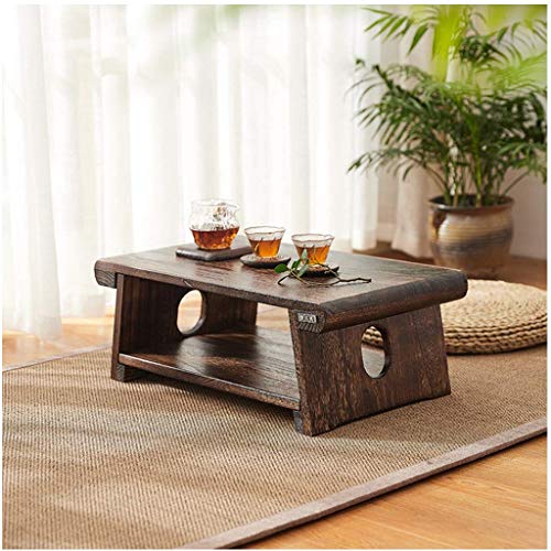 Table basse style japonais ergonomique avec rangement intégré - 3