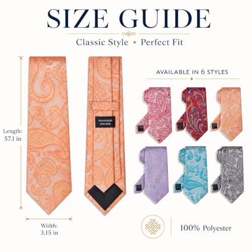 Image of WeiShang Neckties for Men, Classic Formal Tie