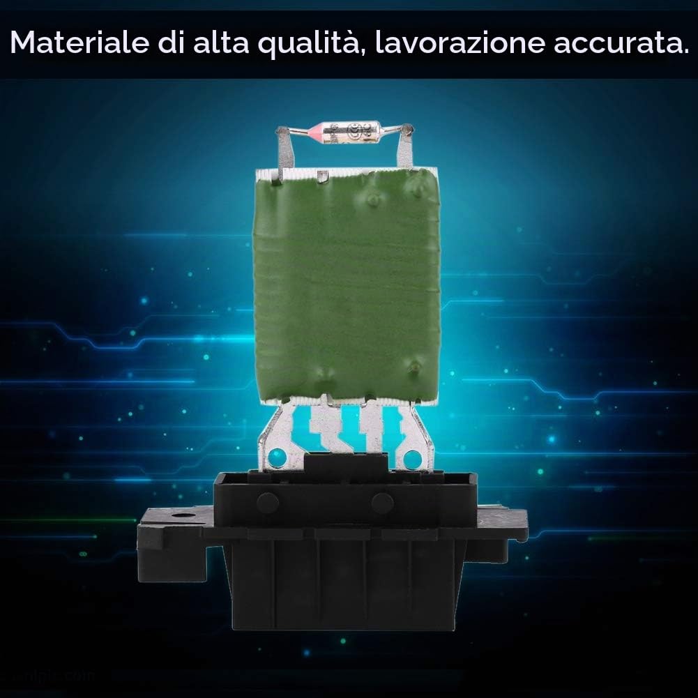 Bediffer Resistenza regolatore ventola interna, 13248240, 77364061, 55702407, 6845796, resistenza ventola ventola universale con cablaggio di riparazione 95508692