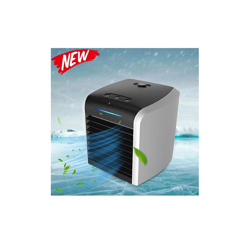 Portable Air Conditioners - Portable Air Conditioner Effective Cooling Low Noise USB Charge Air Conditioner Fan with 3 Speeds 7 Colors for Office and Room discount deal