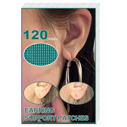 Earlobe Support Patches for Earrings Heavy Earring Support 120 Patches