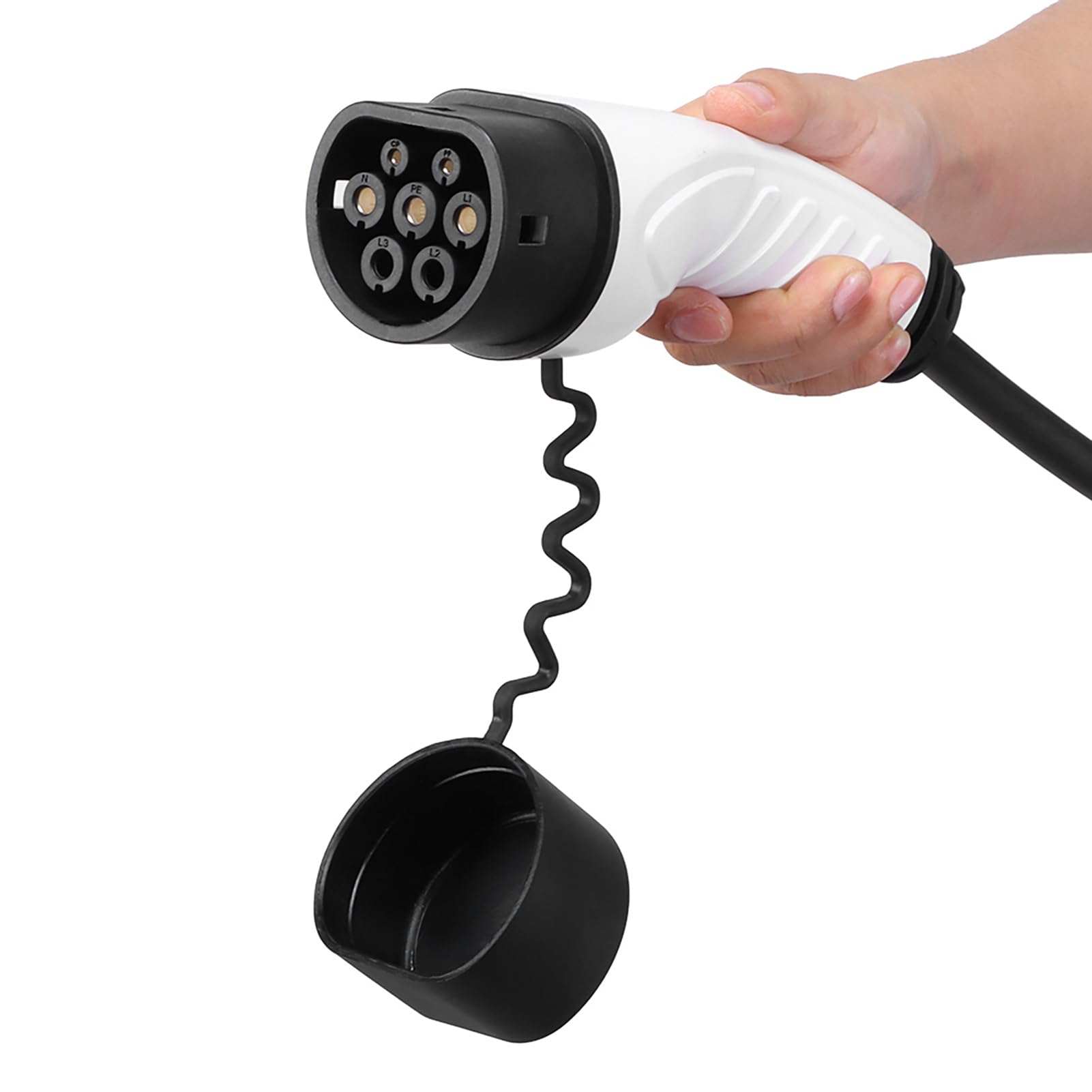 EVSE Caricabatterie con cavo da 16,4 piedi Ricarica rapida per veicoli elettrici per uso domestico 220-250 V (16A-FE-A16D-E&C)