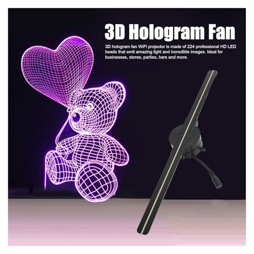 Proyector holográfico 3D WiFi de 16,5 pulgadas para publicidad empresarial 6