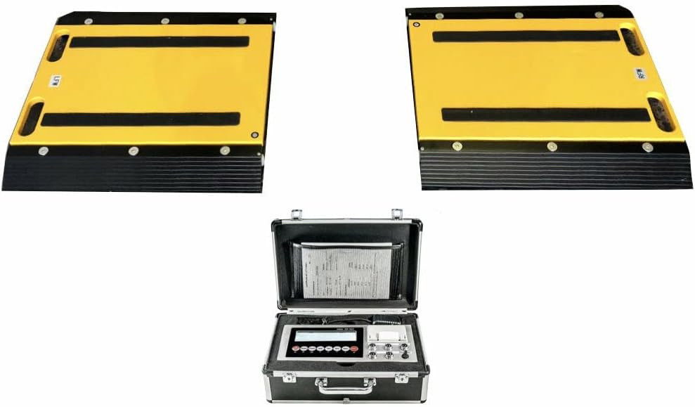 Liberty LS-928-1624 16" x 24" x 2" Two (2) Portable Weigh Pads/Truck & Axle Scales, Indicator & Printer | 50,000 lb Capacity
