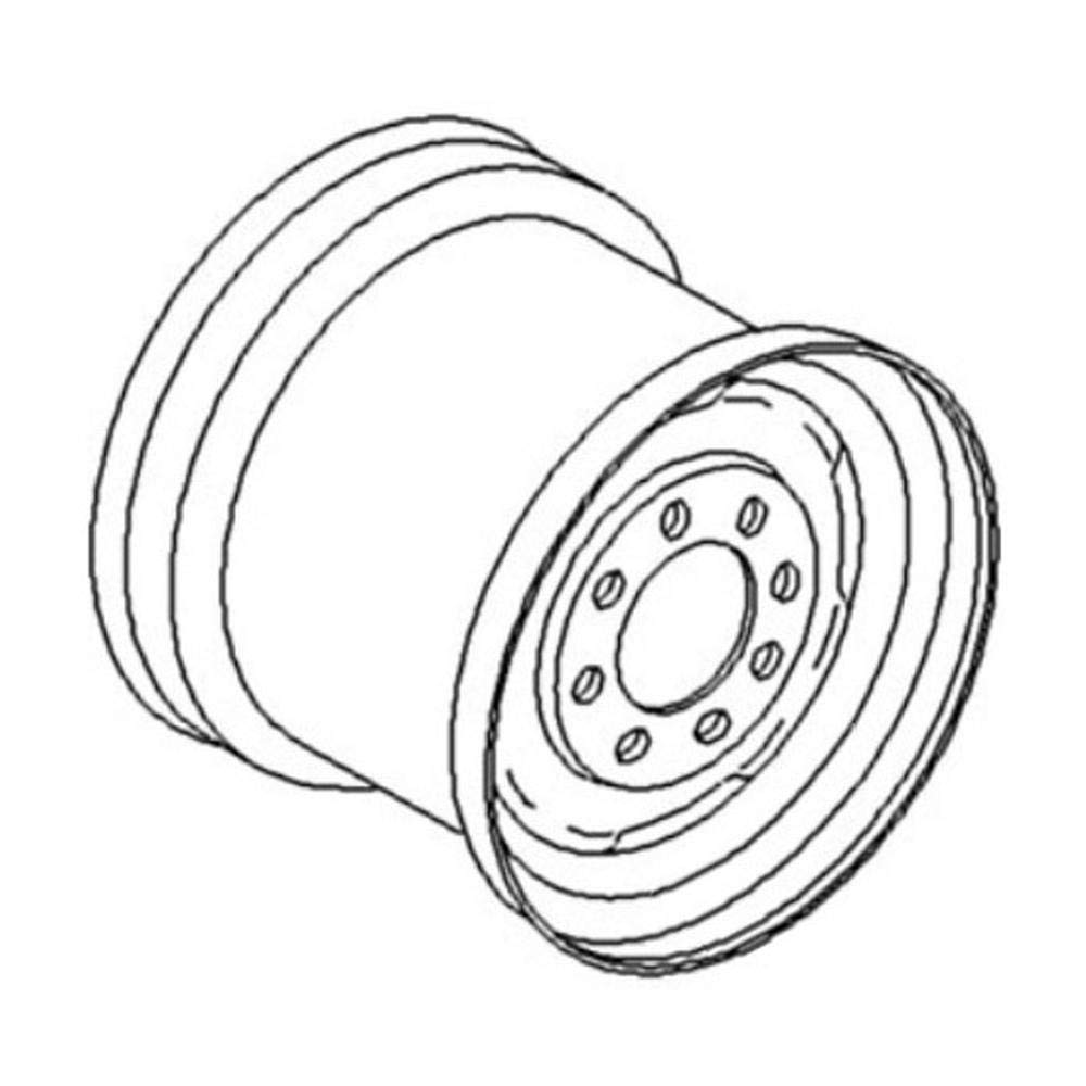 Amazon.com: RAParts JD3207 New Front Wheel Rim 10