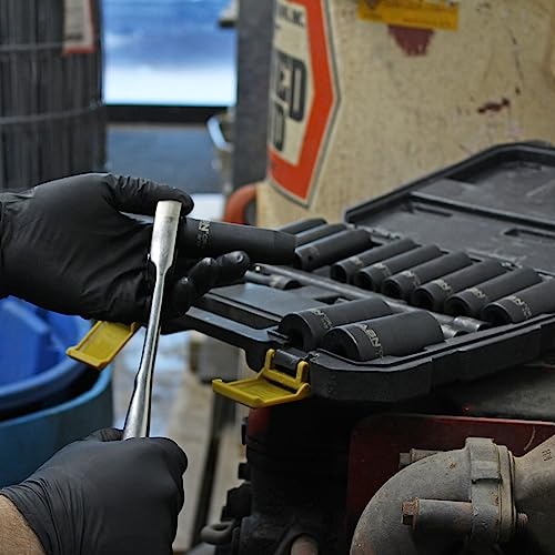 Abn Impact Socket Set – 17 Piece 1/2 Inch Deep Impact Driver Sockets And Extension Bars, 6 Point Sae Socket Set #TOP6