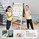 Kunst Staffelei Kinder, Faltbare Kinder Tafel, Höhenverstellbar Kinder Spiel-Tafel aus Holz, Childs Double Side Drawing Board mit Whiteboard und Blackboard