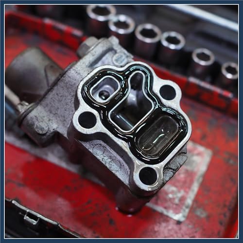 Image of VTEC Solenoid Gasket Spool Valve Filter Screen Fit for Honda CRV with O-Ring - Pack of 3 Black Stylish Design