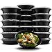 Paksh Novelty Round Plastic Meal Preparation Container/Food Saver with Clear Lid, Microwave & Dishwasher Safe, 24 oz, 16 Piece