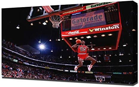 Michael Jordan Slam Dunk Contest - Canvas Art Print