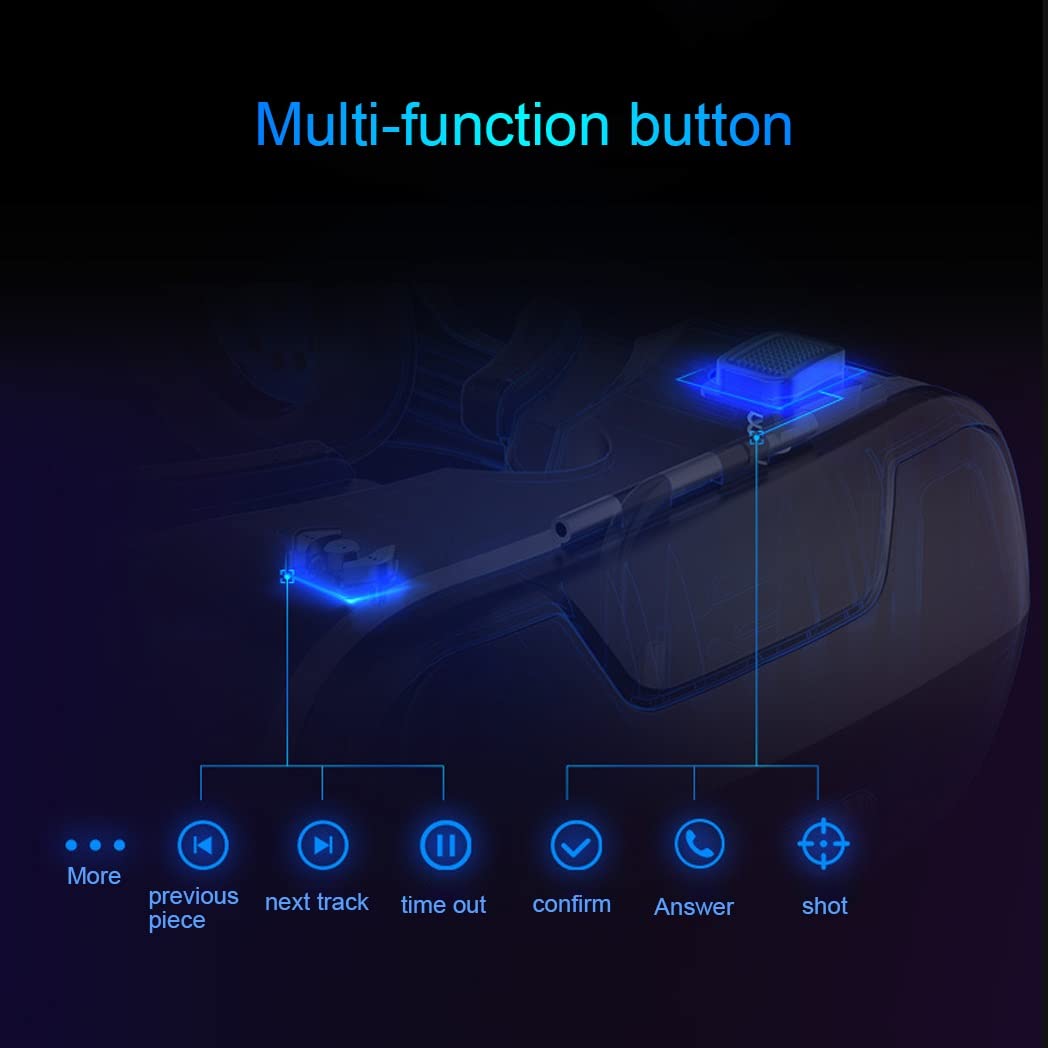Occhiali VR, Visore Realtà Virtuale, Cuffie 3D VR Compatibile con Tutti Gli, Lente Regolabile per Film e Giochi 3D, per iPhone 13 Pro Max/13 Pro/13/12/11, per Samsung Galaxy S21, Huawei, Xiaomi
