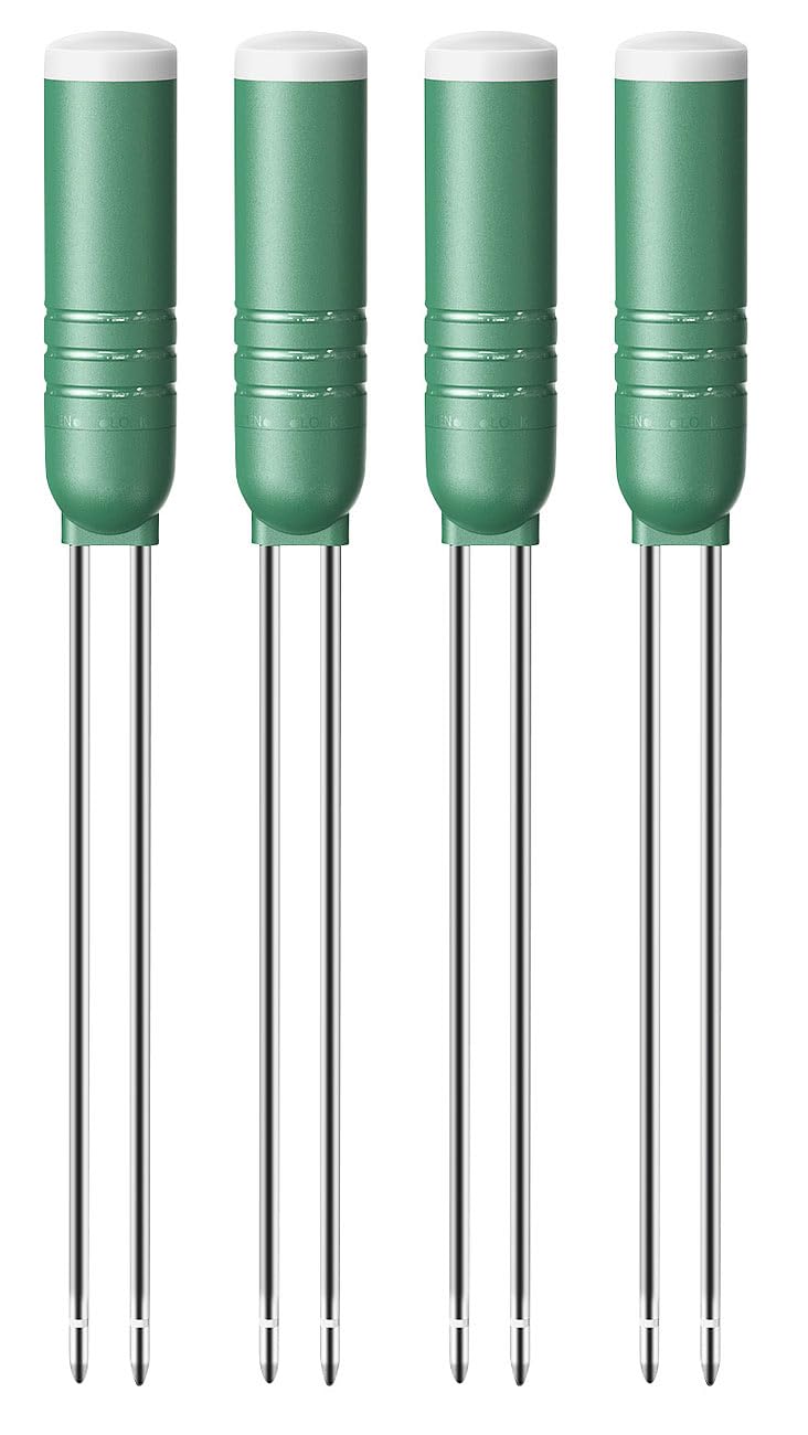 Royal Gardineer Bodenfeuchtigkeit Sensor: 4er-Set Sensoren für 4in1-Funk-Bodenfeuchtigkeitsmesser BFM-100 (Pflanzenbodenfeuchtemesser, Bodensensor Sets, Topf)