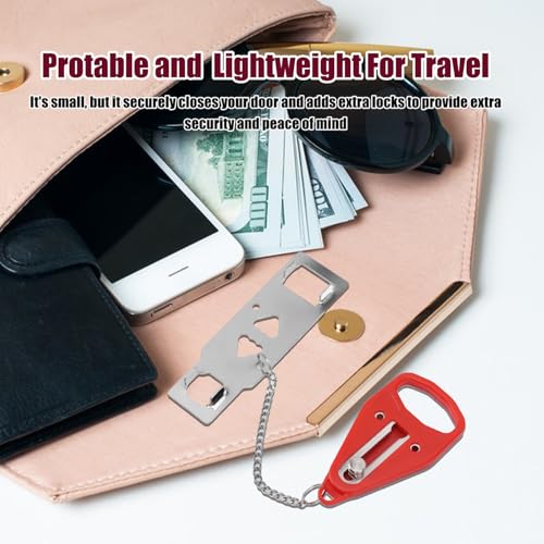 Portable Door Lock – Anti-Theft Travel Lock for Extra Security in Hotels, Apartments & Homes – Easy to Install, Lightweight & Durable Safety - Image 6