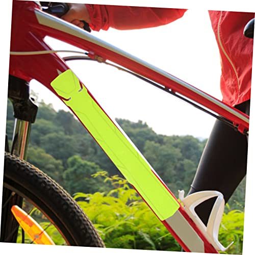 Cinta protectora para llanta y cuadro de bicicleta, PVC, color verde claro, 39,5 x 6 cm miniatura 4