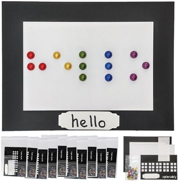 Xplorably Make a Beautiful Braille Artwork with This Paper Craft Kit - Pack of 10