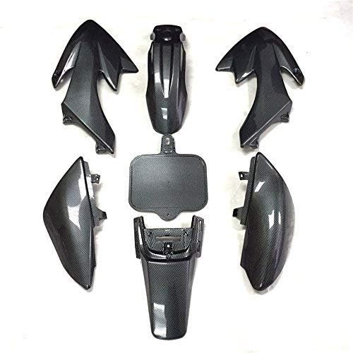 Miniatura 3 de XKH - Kit de guardabarros de plástico de fibra de carbono, kit de carenado de trabajo corporal compatible con CRF XR XR50 CRF50 Clone 125CC Pit Dirt