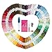 Produktbild 100 Stickgarn, ZWOOS Stickgarn Embroidery Threads Floss Sticken Set 100 Farbfäden, Stickgarn Set Embroidery Kit Stickgarn Freundschaftsbänder Strickgarn Perlgarn Sticken Set Nähgarne Häkeln 8M 6-Fädig